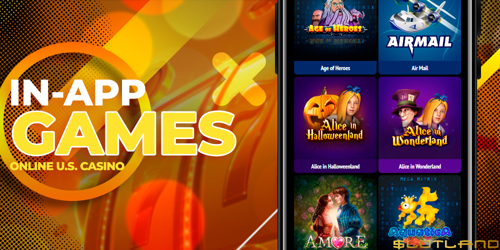 Casino games on a mobile device