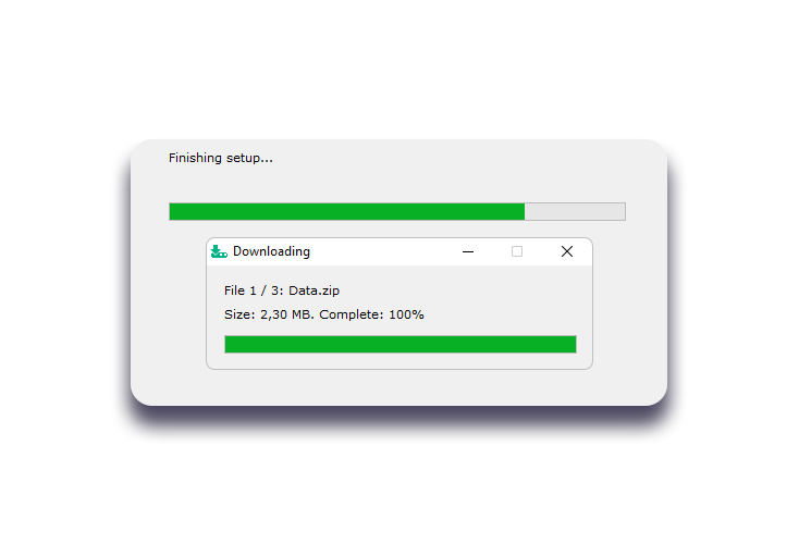 Installation process on a computer