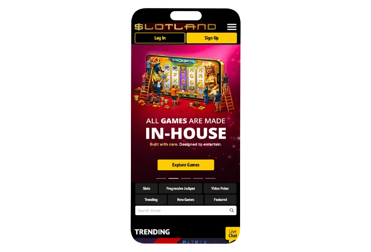 App home screen